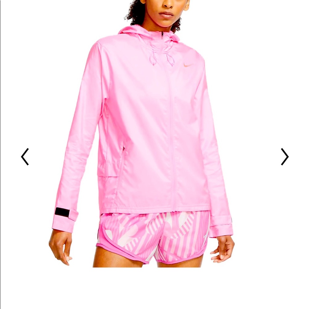 Pink glow Nike running jacket